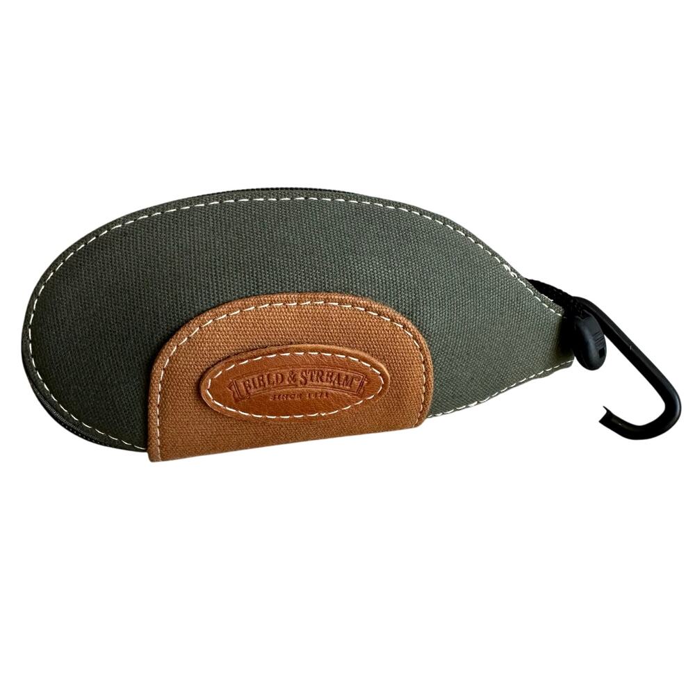 Field & Stream Hard Glasses Case Zip around Green